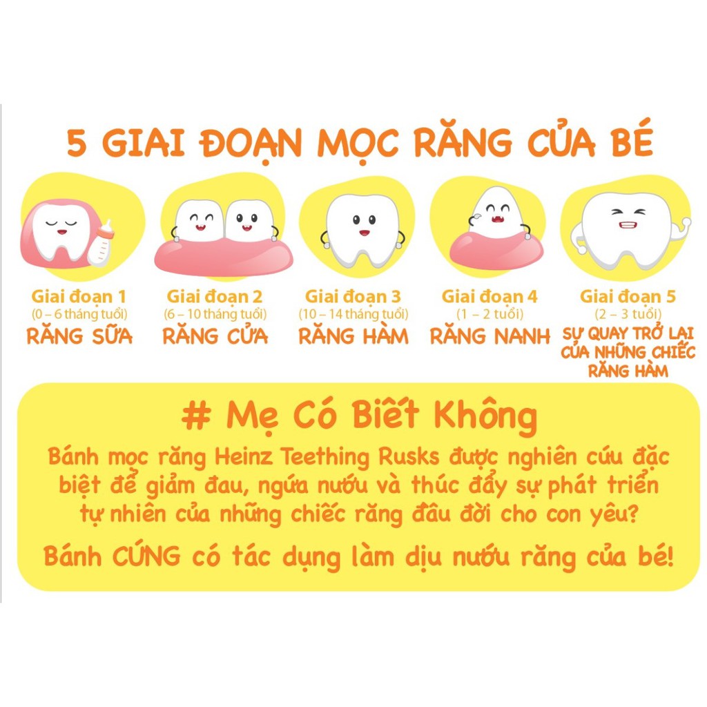 [MUA 1 TẶNG 1] Bánh gặm cho bé từ 6 đến 36 tháng tuổi giai đoạn mọc răng