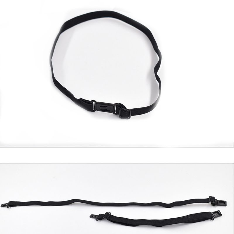 Set 10 Dây Thắt Lưng Polyester Co Giãn Có Kẹp Màu Đen Tùy Chỉnh DIY Cho Nam Nữ