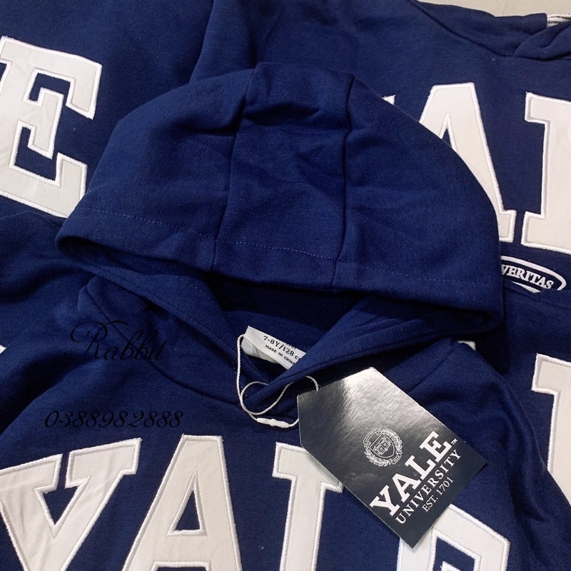 Áo hoodie nỉ Yale croptop