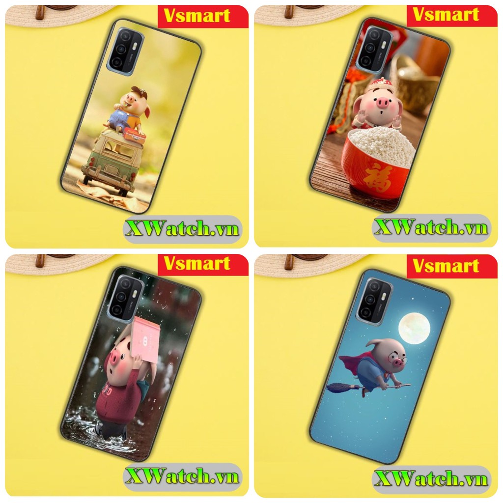 Ốp lưng dẻo TPU Vsmart Star 5 Vsmart Joy 3 Vsmart Active 3 Vsmart Star 3 Vsmart Star 4 Vsmart Live 4 in hình Heo P6