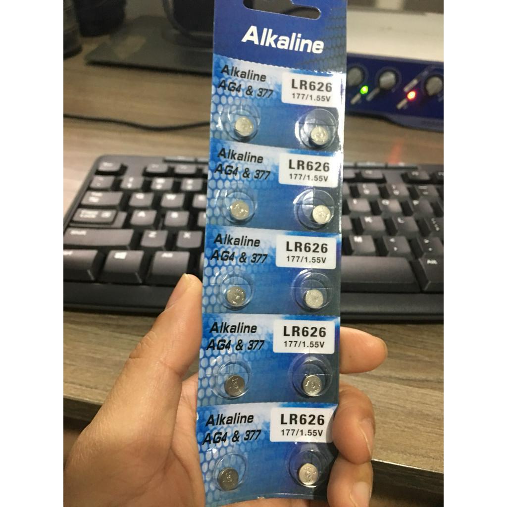 Pin đồng hồ đeo tay Alkaline Battery loại nhỏ, pin cúc áo 1.5V AG4 377 LR626W