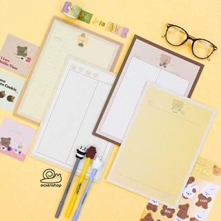 Giấy note size B5 Gấu