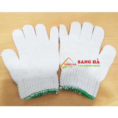 Combo 10 đôi găng tay len trắng ngà - Găng tay bảo hộ lao động