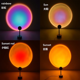 Đèn Chiếu Hoàng Hôn, đèn tiktok Cầu Vồng chụp hình quay video Tik Tok, đèn ngủ cực phê