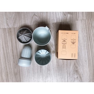 Bộ dụng cụ vắt cam chất liệu lúa mạch GREEN cao cấp