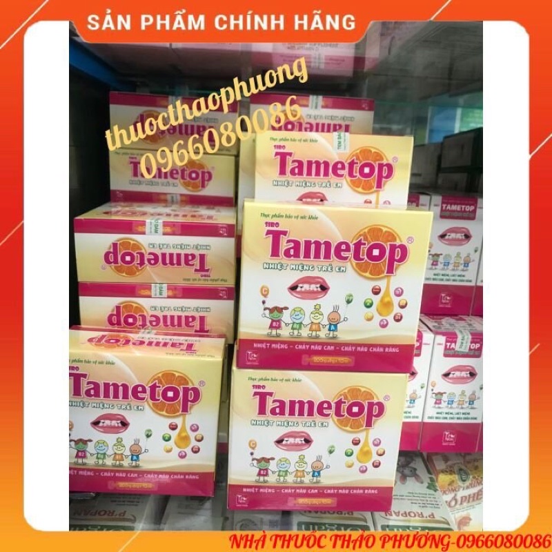 ✅Nhiệt miệng Tametop ⚡️VỊ NGON DỄ UỐNG⚡️dùng cho cả trẻ em và người lớn bị nhiệt miệng,nóng trong,chảy máu cam,chân răng