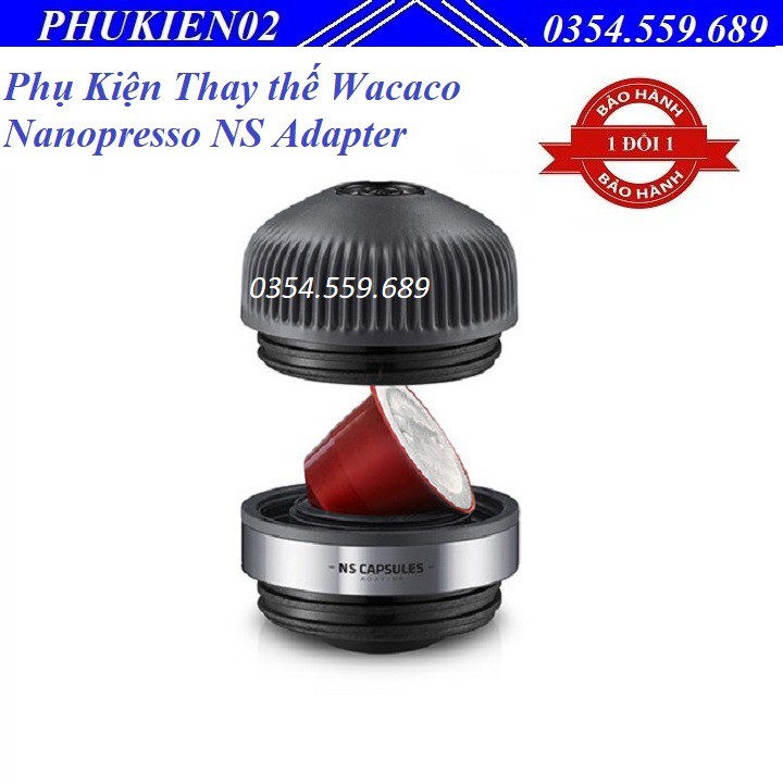 Phụ Kiện Thay thế sử dụng cà phê dạng Nén Wacaco Nanopresso NS Adapter - Hàng Nhập Khẩu