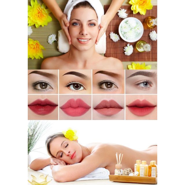 TRANH DÁN KÍNH 3D SPA, PHUN XĂM 70x100-FLSPA8- MOKOSA FL111 ÁNH DƯƠNG