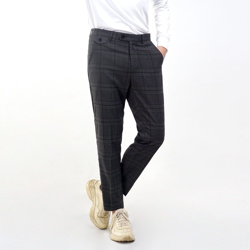 Quần âu nam SAYME quần dài kẻ caro phong cách hàn quốc MCTR0002