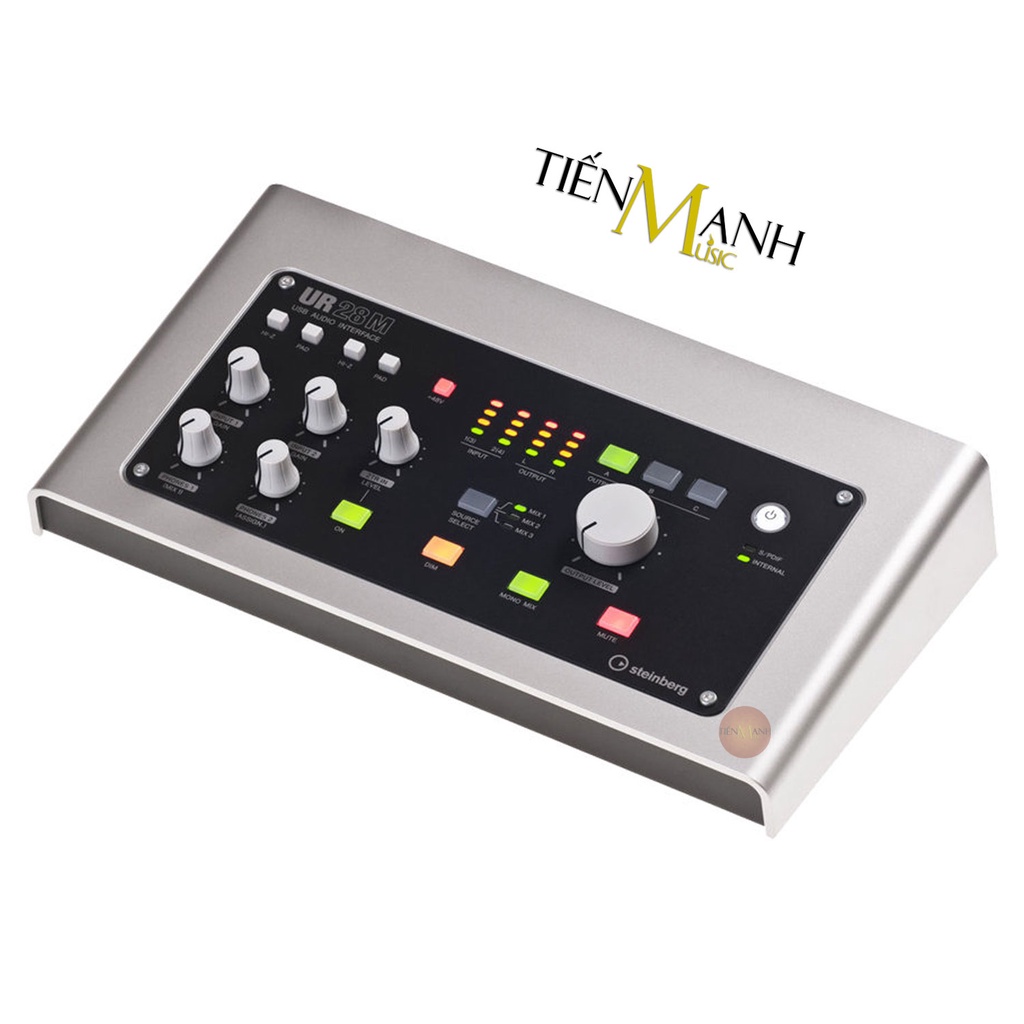 [Chính Hãng, Có Hàng] Soundcard Steinberg UR28M - Sound Card Bộ Thu Âm Thanh Và Livestream Audio Interface UR28