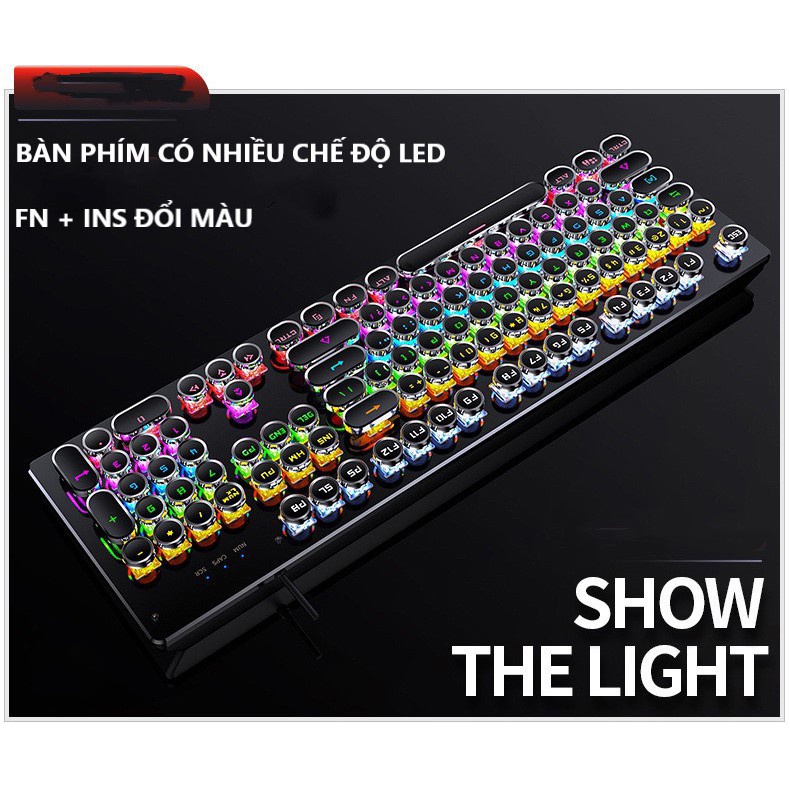 Bàn Phím Cơ Gaming Cho PC, Laptop Cao Cấp T907 Esports Pro Nâng Cấp Led RGB Khác Nhau Chiến Mọi Game