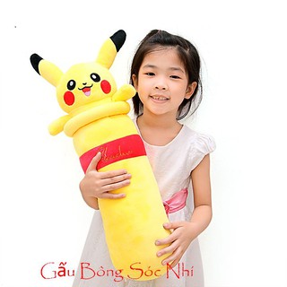 Gấu bông gối ôm hình Pikachu 1m