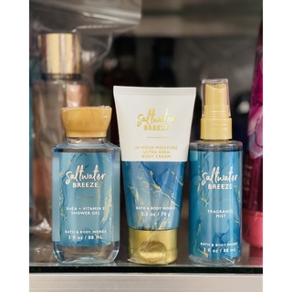 Set 3 Món Mini Bath Body Works Sallwater Breeze.