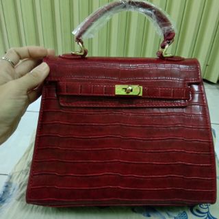 Túi công so da sần size 25