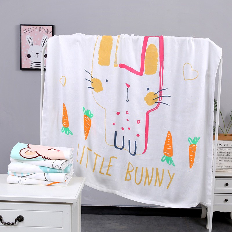 Chăn lụa cotton thu đông ấm áp mềm mại cho bé 110cmx120cm - JOONA BABY Việt Nam