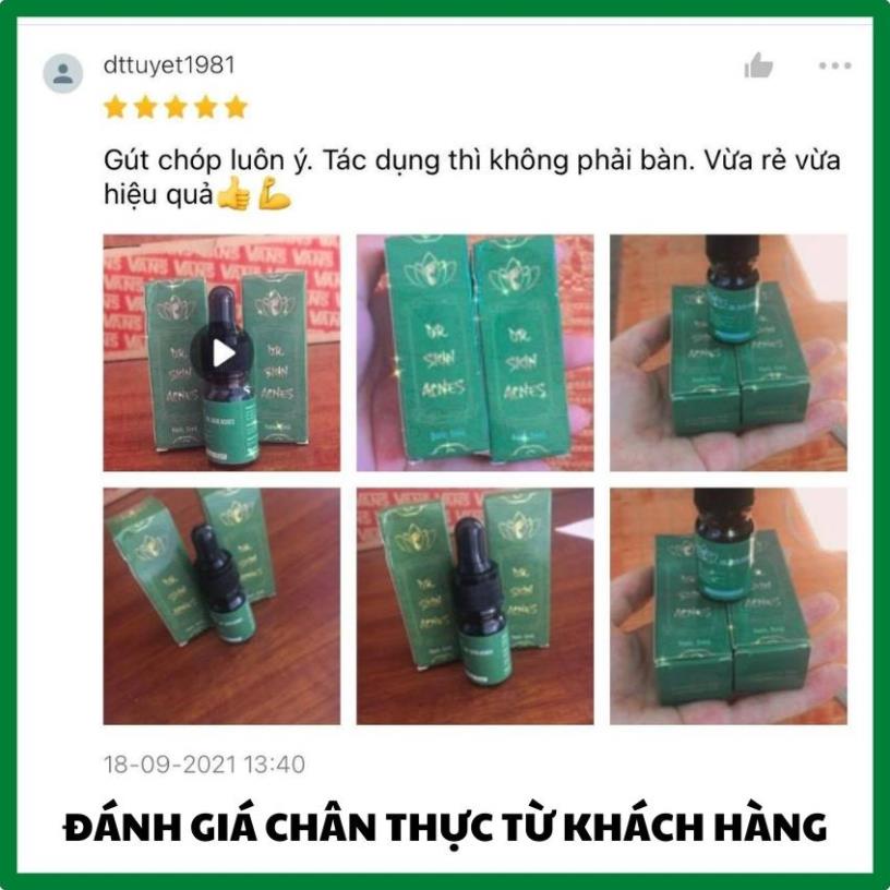 Combo 5 hộp serum sạch mụn Dr.kin acnes 5ml đánh bay mụn sạch thâm trong 7 ngày