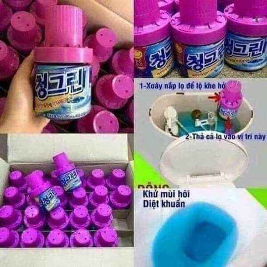 Lọ Thả Bồn Cầu Hương Hoa Lavender Hàn Quốc Khử mùi hôi nước và vi khuẩn