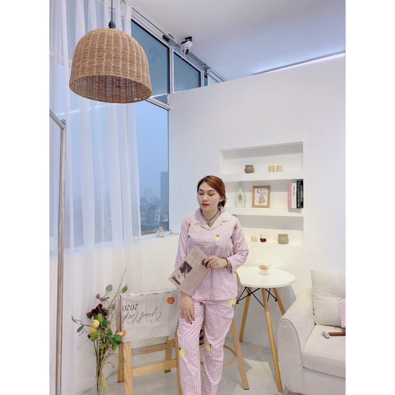 [ HÀNG MỚI ]BỘ MẶC NHÀ PIJAMA / PIZAMA THÔ TAY DÀI QUẦN DÀI