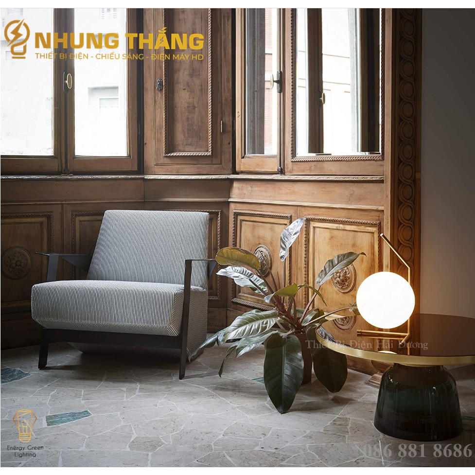 Đèn Để Bàn Trang Trí Hình Mặt Trăng 8010-2 - Kiểu Dáng Sang Trọng - Đã Bao Gồm Bóng Led - Bảo hành 12 Tháng