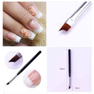 Cọ fench đầu móng chuyên dụng cán gỗ
