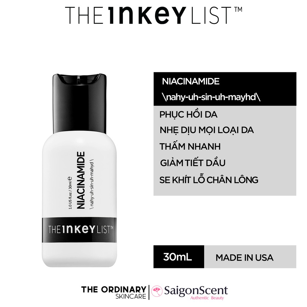 Tinh chất The INKEY List Niacinamide ( 30mL )