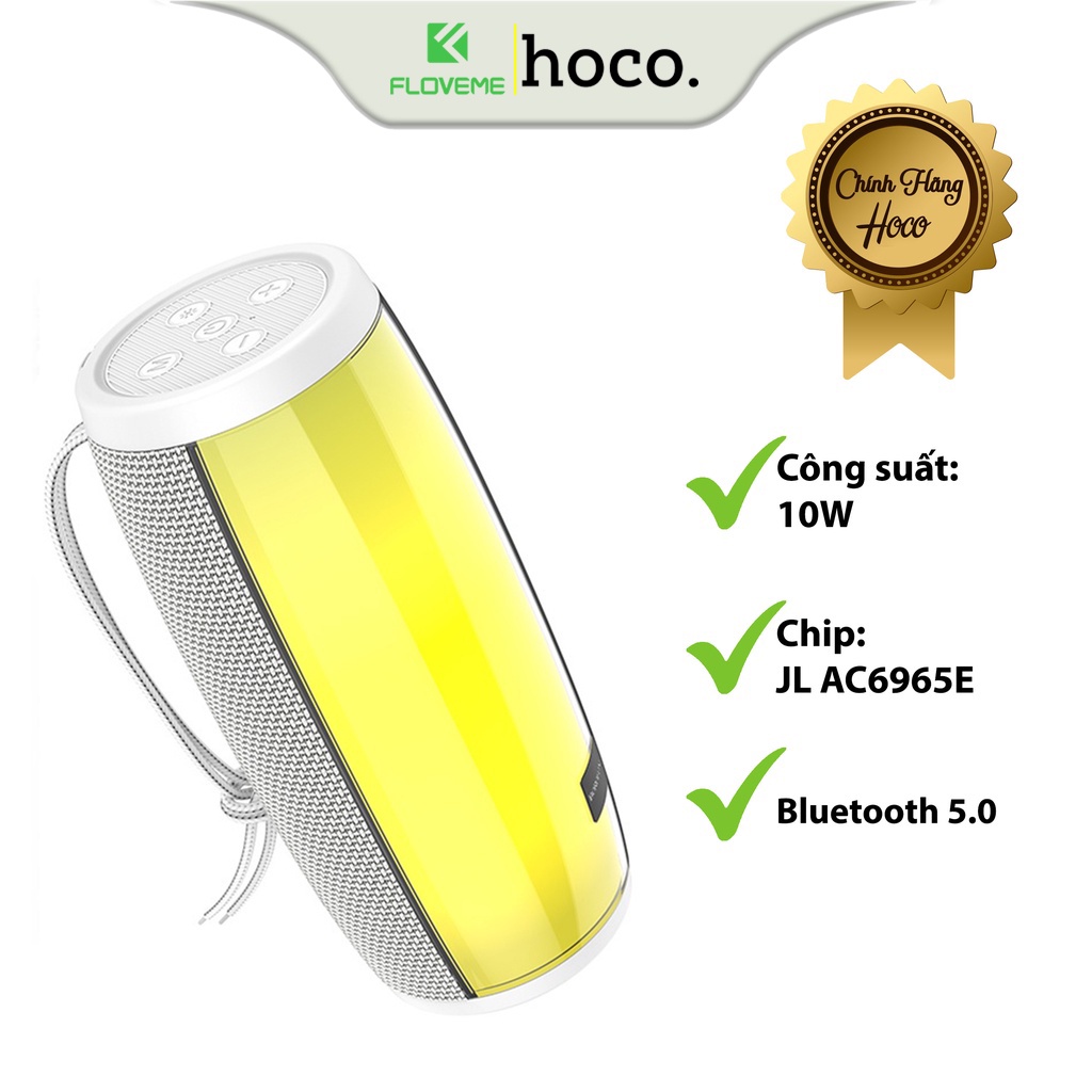 Loa Bluetooth Không Dây BOROFONE BR20, Hiệu Ứng LED, Âm Thanh Sống Động, Sắc Nét, Jack 3.5mm, Có Hỗ Trợ Khe Cắm Thẻ Nhớ