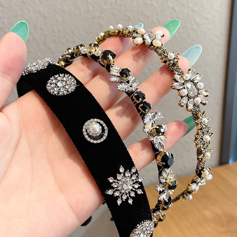 Băng đô cài tóc trang trí thời trang Nhật Hàn 2021 cổ điển