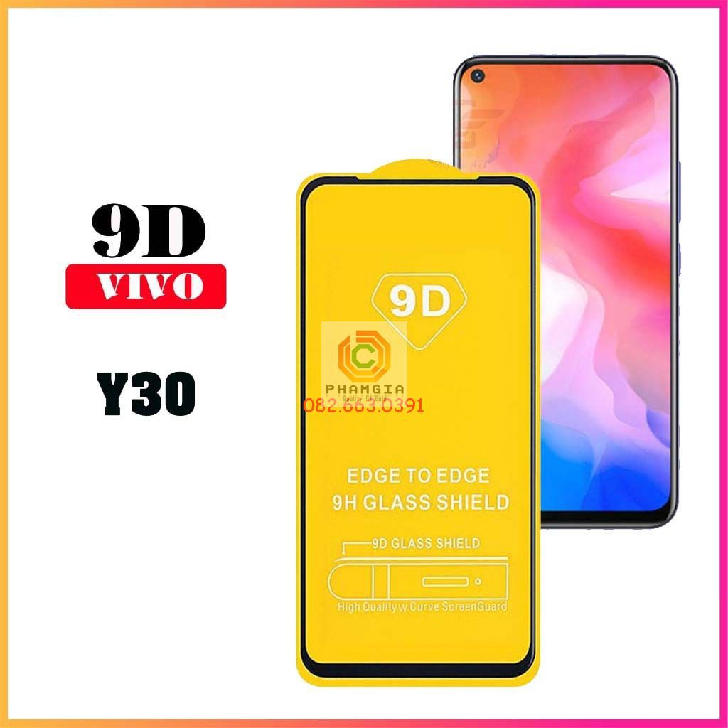 Kính cường lực Vivo Y30 full màn, full keo chuẩn đẹp