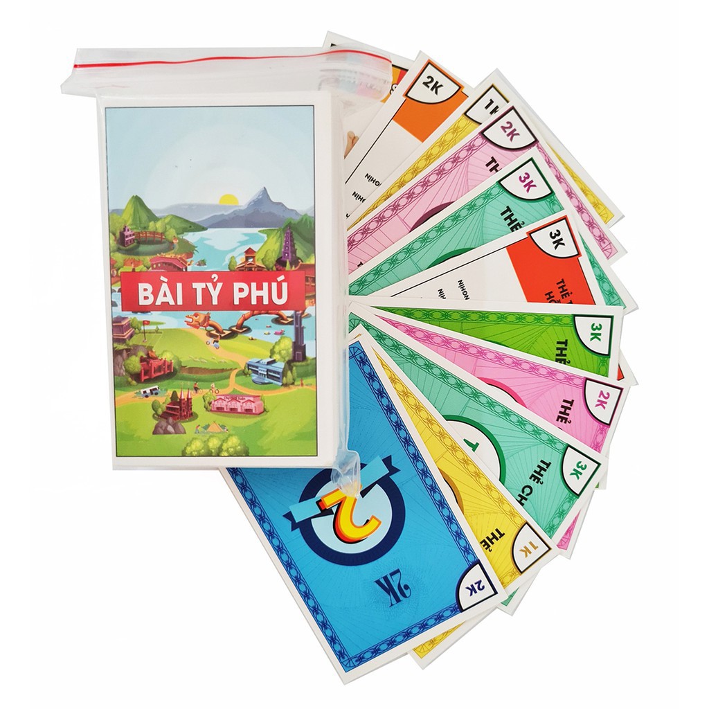 Đồ chơi Bài Tỉ Phú Monopoly bản Việt hóa dành cho 2 - 5 người chơi, dạy tư duy làm giàu