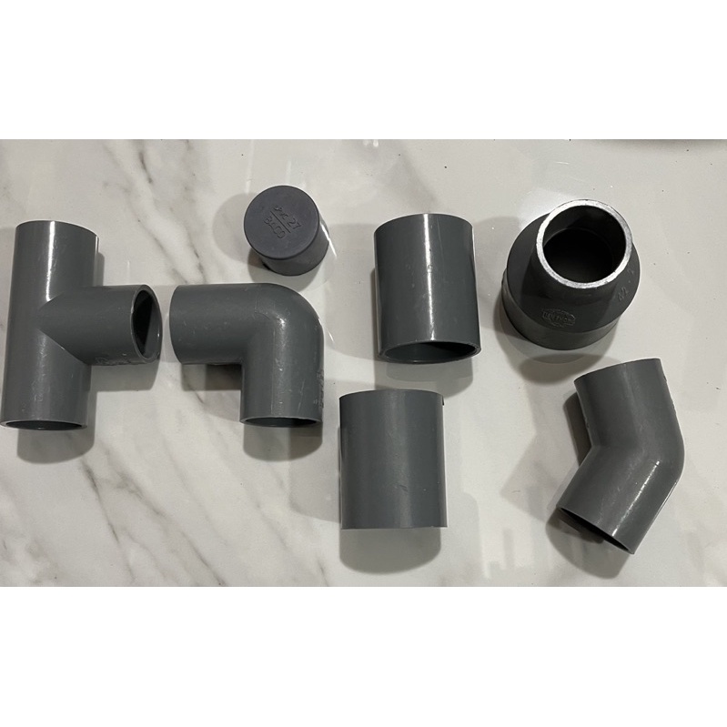 Cút góc21, tê, chếch,măng xông,bịt và ống nước 21 nhựa PVC