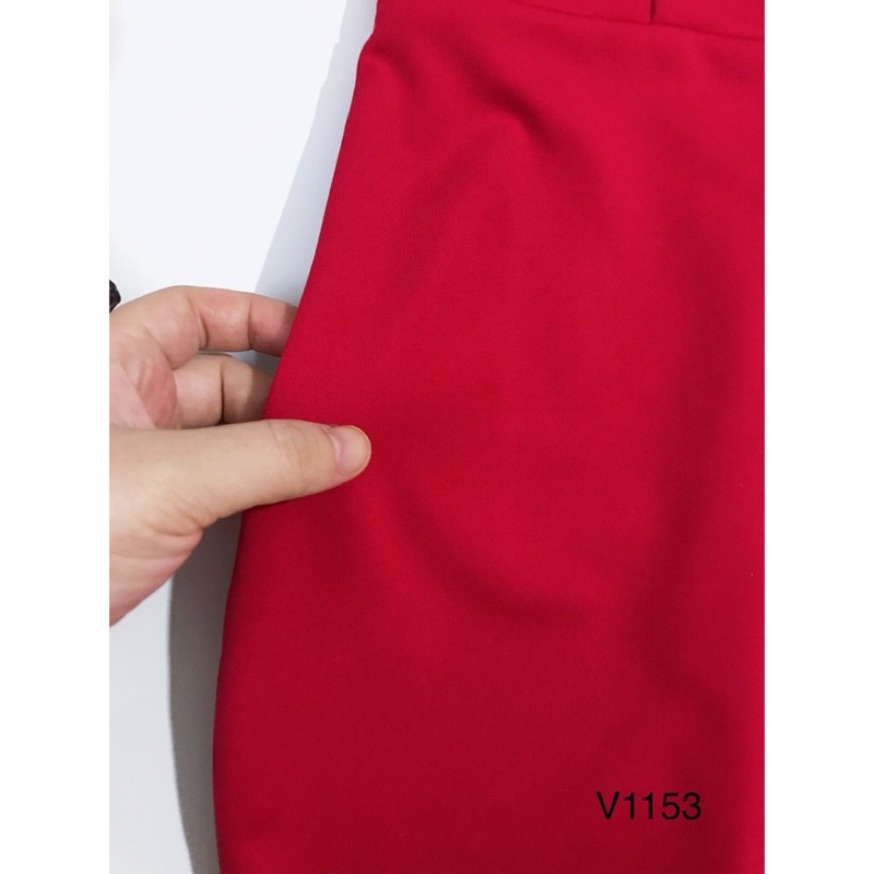 Váy body đỏ vai đính ngọc -Hãng DVC