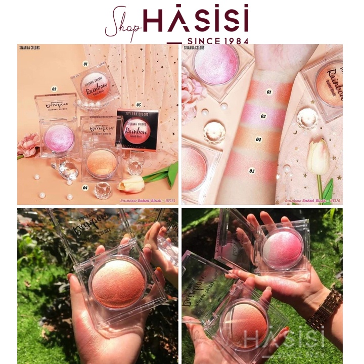 Má Hồng SIVANNA COLORS - Rainbow Baked Blush HF370 10g~12g