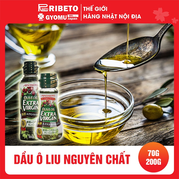 Dầu Ô liu nguyên chất (Olive oil xtra virgin) chai 70g và 200g - Nhật Bản