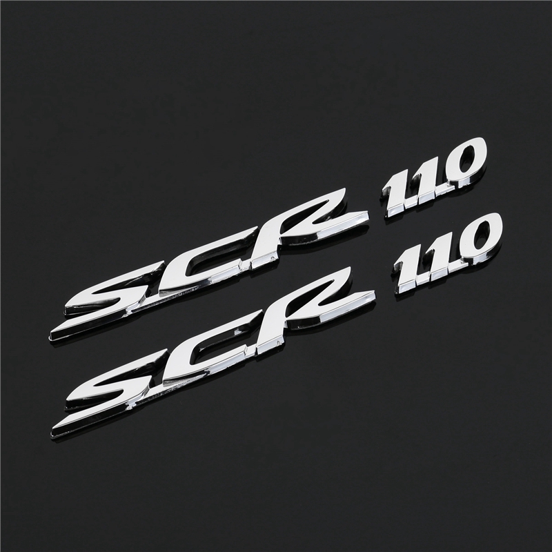 Bộ 2 decal dán logo 3D cho xe Honda SCR110