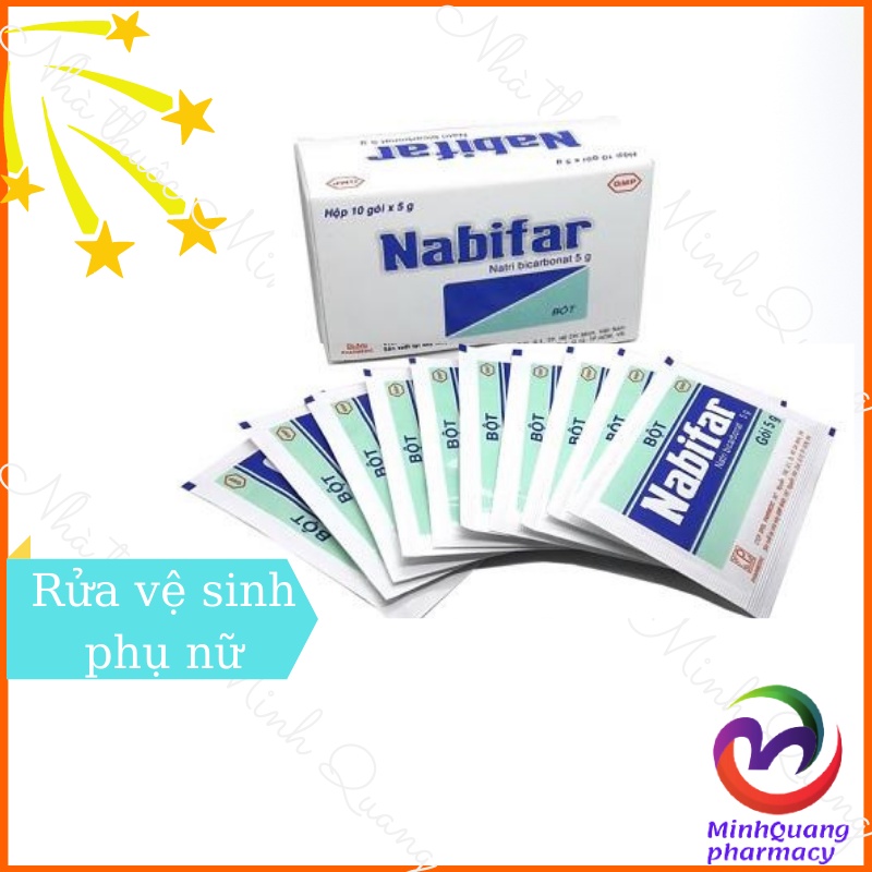 NABIFAR - Bột pha dung dịch vệ sinh phụ nữ, Muối Nabifar.