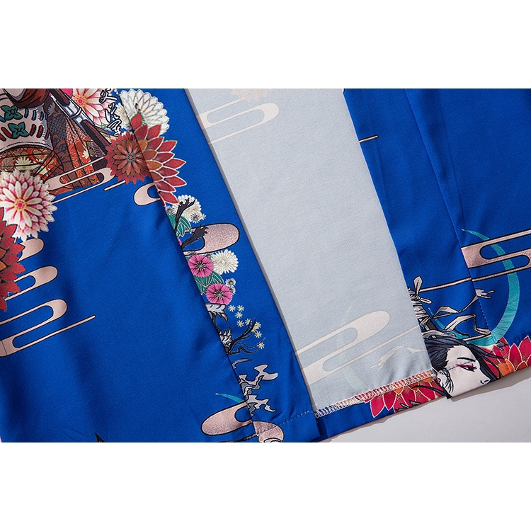 Blue Red Black White Harajuku Japan Kimono  Blazer Cardigans Jacket Big Plus Size Loose Women Men Japanese Harajuku Robes | BigBuy360 - bigbuy360.vn
