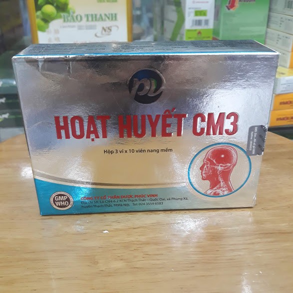 Hoạt huyết CM3 hộp 30 viên Phúc Vinh