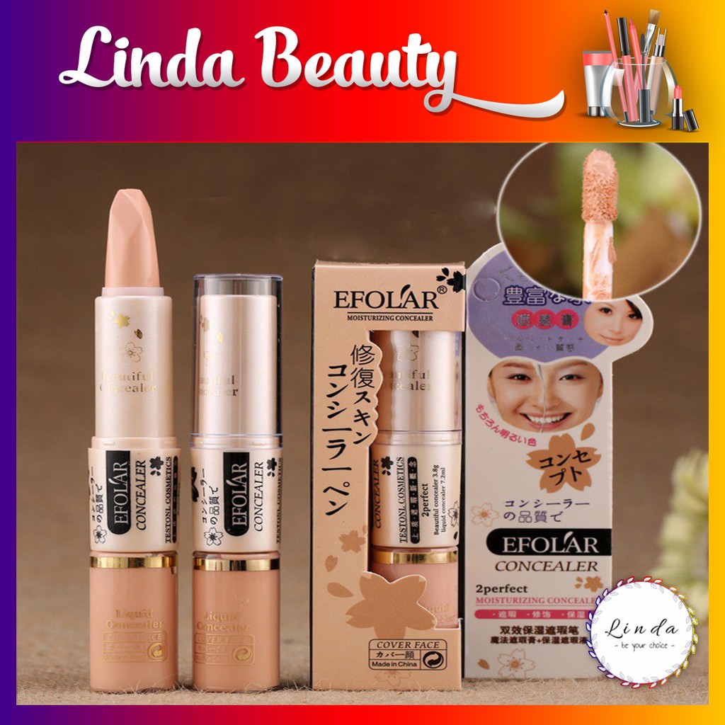 Bút tạo khối che khuyết điểm 2 đầu kem và khối EFOLAR nội địa Trung | BigBuy360 - bigbuy360.vn