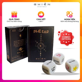 Combo drinking game Phê Far kèm xúc xắc nhậu nhẹt uống nốc out vui vẻ với bạn bè, đem lại cảm xúc gần gũi | Ghiền Myster
