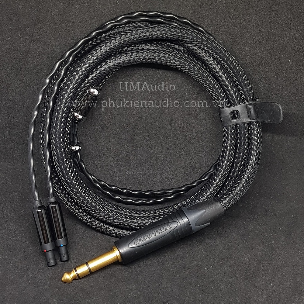 Dây tai nghe đồng OFC bọc chống nhiễu CANARE - Connector Sennheiser HD800 HD800s HD820