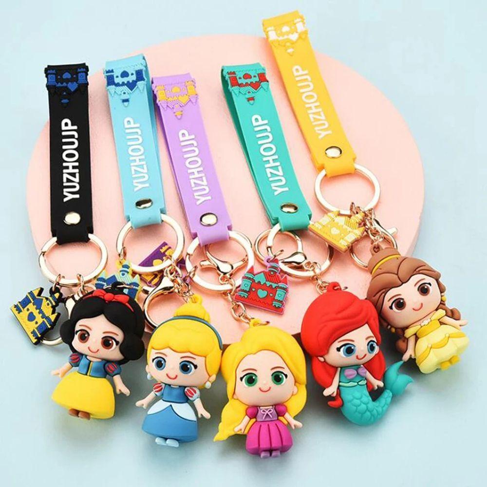 Móc Khóa Hình Công Chúa Belle Princess Alice Bạch Tuyết Dễ Thương Dùng Làm Quà Tặng Sinh Nhật