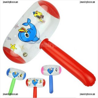 [jewelry] Cartoon Inflatable Hammer Air Hammer With Bell Kids Children Blow Up Toys [crownvn]