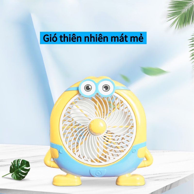 Quạt Mini Quạt Để Bàn Hình Thú Dễ Thương Quạt Siêu Mát Siêu Tiện Dụng