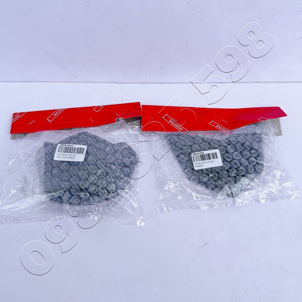 Mỏ Dè Trước Sau xe Airblade 2023, Bọc Mõm Dè Xe Ab 160/125/2023 Chất Liệu Carbon Chính Hãng Artistar