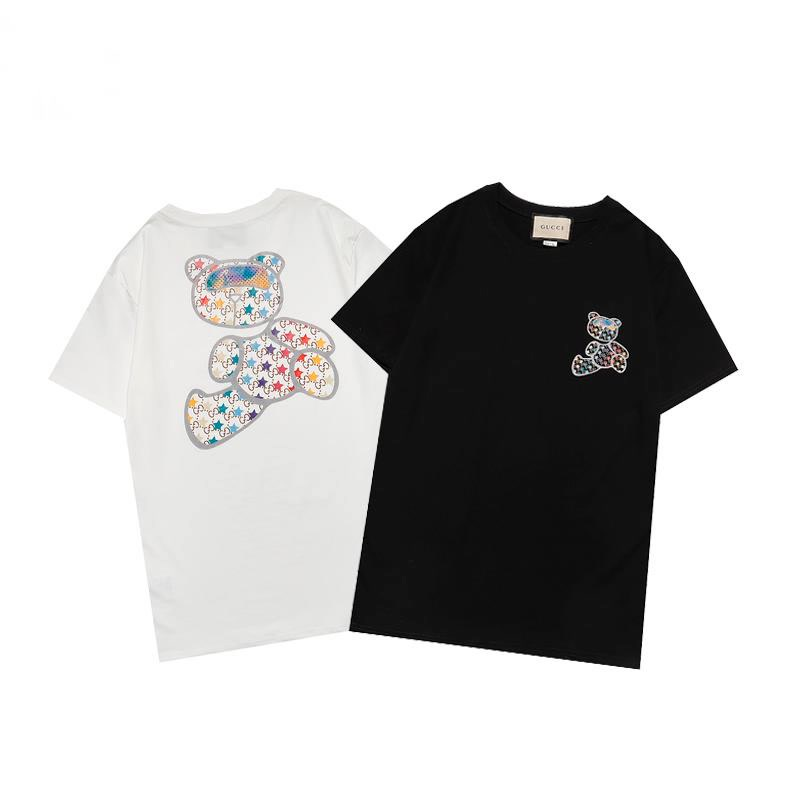 Áo Thun Cotton Ngắn Tay In Họa Tiết Xinh Xắn Kiểu Hàn Quốc
