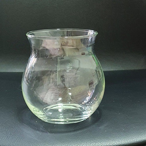 Chậu Thủy Tinh Dáng Bầu Vành Miệng Cong Size 11x10cm Nuôi Cá Hoặc Trồng Cây Mini