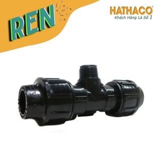 Tê 20 Ren Ngoài 20 (ren 1/2") HATHACO Dùng Cho Ống HDPE