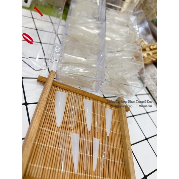 Móng nối Hàn - Móng tip TÚI đủ form 2 màu Đục &amp; Trong MaiAnhNails