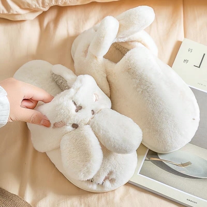 dép lông thỏ cute mang trong nhà cho nữ