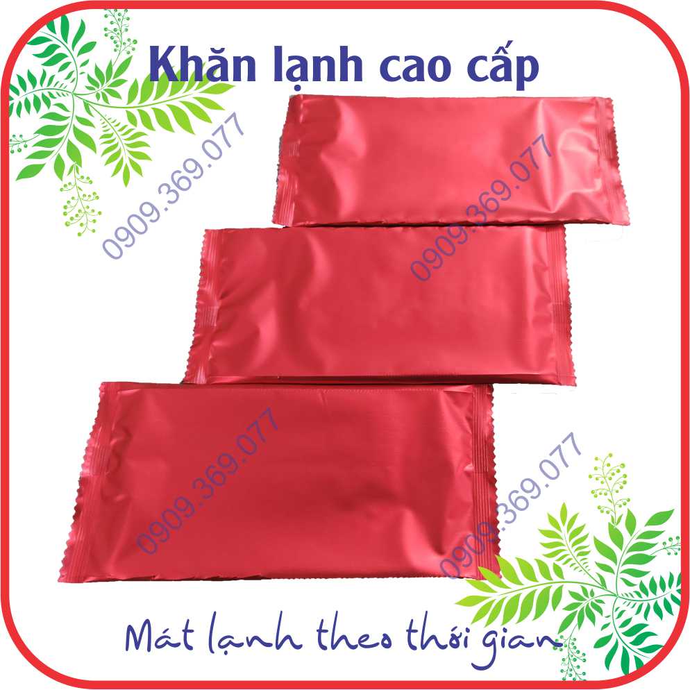 Combo 20 khăn lạnh cao cấp (KT20x24) chất liệu vải chấm bi, mùi thơm nhẹ, thấm hút tốt (khăn lạnh nhà hàng)